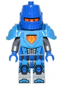 Minifigurka: NEX039:  Royal Soldier / King's Guard - Blue Helmet with Eye Slit, Dark Azure Armor, Blue Hands