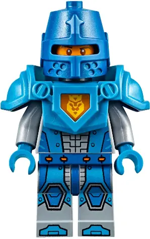 NEX039B:  Royal Soldier / King's Guard - Blue Helmet with Eye Slit, Dark Azure Armor and Hands