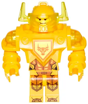 NEX053:  Axl - Trans-Yellow Visor, Bright Light Orange Torso (Ultimate Axl)