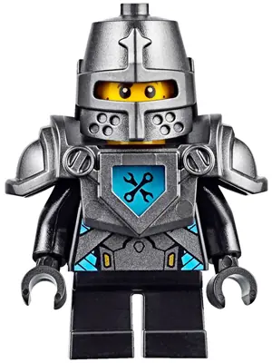 NEX062:  Robin Underwood - Pearl Dark Gray Helmet and Armor, Black Short Legs