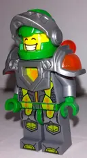 Minifigurka: NEX064:  Aaron Fox - Flat Silver Visor and Armor, Clip and Bar with Tow Ball on Back