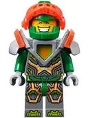 Minifigurka: NEX068:  Aaron Fox - Trans-Neon Orange Visor, Flat Silver Armor