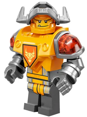 NEX079:  Axl - Flat Silver Visor, Bright Light Orange Torso (Battle Suit Axl)