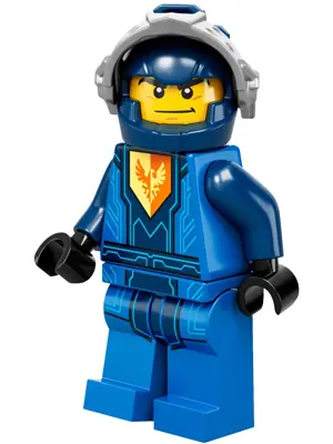 NEX083:  Clay Moorington - Dark Blue Helmet, Flat Silver Visor (Battle Suit Clay)