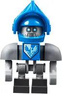 Minifigurka: NEX090:  Clay Bot - Dark Bluish Gray Shoulders, Blue Visor