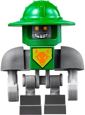 NEX103:  Aaron Bot - Dark Bluish Gray Shoulders, Green Helmet