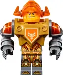 Minifigurka: NEX137:  Axl - Trans-Neon Orange Visor, Pearl Gold Torso
