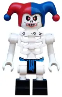 Minifigurka: NJO0017:  Krazi (Skulkin) - Vertical Grip Hands, Red and Blue Jester Hat