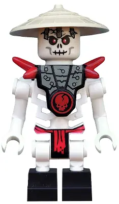 NJO0019:  Frakjaw (Skulkin) - Vertical Grip Hands, Armor, Conical Hat