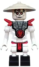 Minifigurka: NJO0019:  Frakjaw (Skulkin) - Vertical Grip Hands, Armor, Conical Hat
