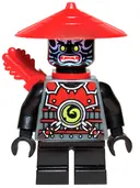 Minifigurka: NJO0082:  Stone Army Scout - Blue Face, Red Quiver, Short Legs