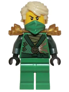 NJO0087:  Lloyd (Techno Robe) - Rebooted, Pearl Gold Shoulder Armor