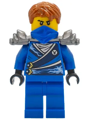 NJO0103:  Jay (Techno Robe) - Rebooted, Flat Silver Shoulder Armor