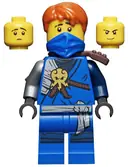 Minifigurka: NJO0224:  Jay (Honor Robe) - Day of the Departed, Hair, Blue Mask