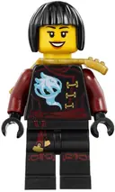 Minifigurka: NJO0245:  Nya - Skybound, Black Bob Cut Hair