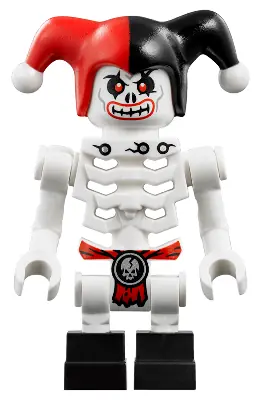 NJO0247:  Krazi (Skulkin) - Vertical Grip Hands, Red and Black Jester Hat