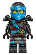 Minifigurka: NJO0278:  Nya - The Hands of Time, Black Armor, Single Sided Head