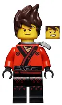 Minifigurka: NJO0317:  Kai - The LEGO Ninjago Movie, Hair, Flat Silver Scabbard