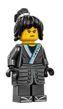 Minifigurka: NJO0321:  Nya - The LEGO Ninjago Movie, Cloth Armor Skirt, Hair, Crooked Smile / Scowl
