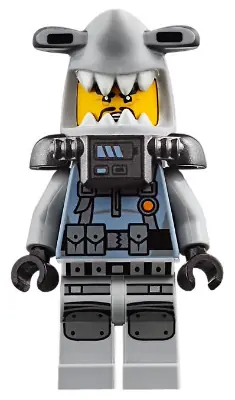 NJO0378:  Hammer Head - Fu Manchu, Large Knee Plates