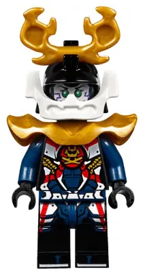 NJO0390:  Samurai X (Pixal / P.I.X.A.L.) - Sons of Garmadon / Hunted, Large Horns