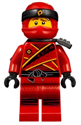 NJO0391:  Kai - Sons of Garmadon, Ninjago Logogram Letter H on Head Wrap