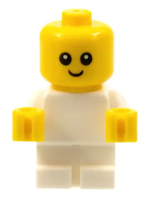 NJO0446:  Baby - White Body with Yellow Hands, Head with Neck