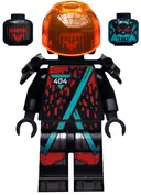 Minifigurka: NJO0566:  Red Visor, 404 Torso
