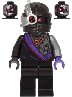 NJO0577:  Nindroid Warrior, Dual Sided Head - Legacy