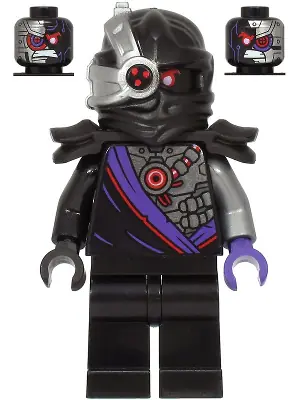 NJO0629:  Nindroid Warrior, Black Shoulder Pads - Legacy