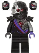 Minifigurka: NJO0629:  Nindroid Warrior, Black Shoulder Pads - Legacy