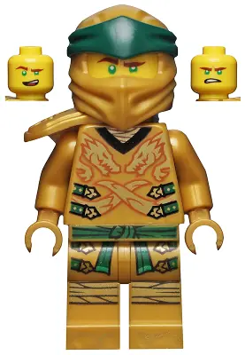 NJO0654:  Lloyd (Golden Ninja) - Legacy, Yellow Head, Shoulder Armor