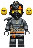 Minifigurka: NJO0678:  Cole - The Island, Mask and Hair with Bandana