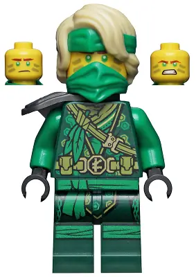 NJO0682:  Lloyd - The Island, Mask and Hair with Bandana, Armor Shoulder Pad