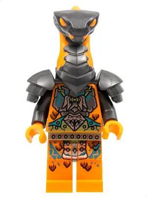 NJO0718:  Boa Destructor - Breastplate Torso, Pearl Dark Gray Head, Shoulder Pads