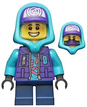 NJO0780:  Lil' Nelson - Medium Azure Hood