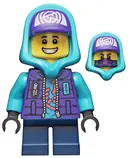 Minifigurka: NJO0780:  Lil' Nelson - Medium Azure Hood