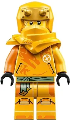 NJO0822:  Arin - Shirt with Orange Dragon, Hood with Horns