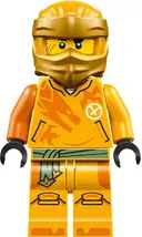 Minifigurka: NJO0850:  Arin - Shirt with Orange Dragon, Head Wrap