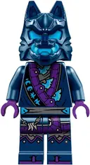 Minifigurka: NJO0857:  Wolf Mask Warrior - Dark Blue and Dark Azure Mask