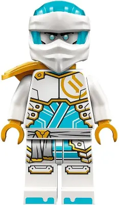 NJO0859:  Zane - Dragons Rising, Tunic with Large Armor Plates, Head Wrap, Shoulder Pad