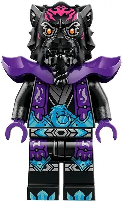 NJO0862:  Lord Ras - Dark Pink Markings, Dark Purple Robe and Shoulder Armor