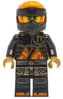 Minifigurka: NJO0863:  Cole - Dragons Rising, Tunic with Large Armor Plates, Head Wrap