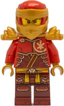 Minifigurka: NJO0864:  Kai - Dragons Rising, Tunic with Large Armor Plates, Red and Pearl Gold Head Wrap, Shoulder Armor