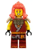 Minifigurka: NJO0872:  Wyldfyre - Dark Red Tunic, Shoulder Armor