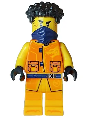 NJO0908:  Arin - Tang Jacket, Dark Blue Bandana