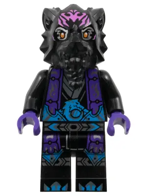 NJO0918:  Lord Ras - Dark Pink Markings, Dark Purple Robe