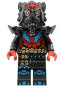 Minifigurka: NJO0927:  Lord Ras - Red Markings, Black Shoulder Armor