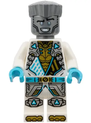 NJO0934:  Zane - Dragons Rising, Tunic with Shoulder Armor, Hair, Smile