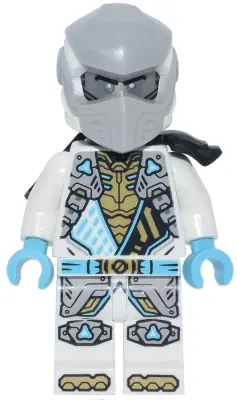 NJO0939:  Zane - Dragons Rising, Tunic with Shoulder Armor, Head Wrap, Scabbard